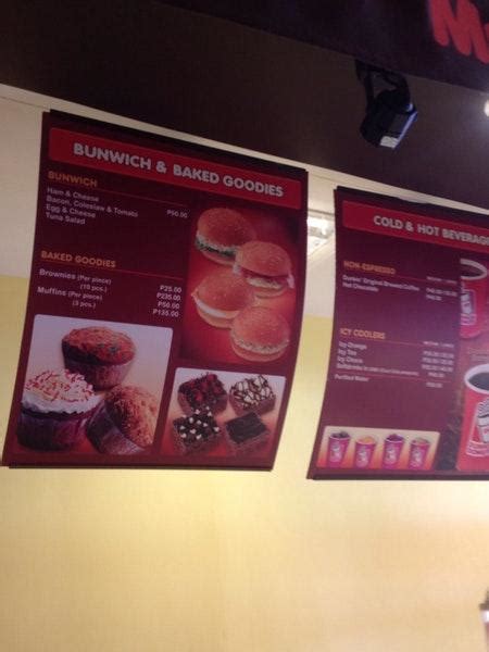 Menu at Dunkin', Parañaque .